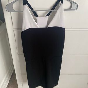 Black and white romper